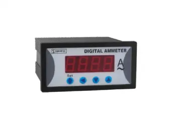 Amperímetro Digital AOB294I-5K1 220V Com Saída de Alarme 48X96mm - Sibratec