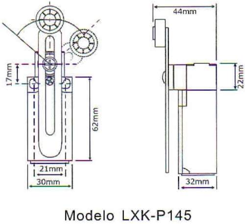 Chave de Fim de Curso de Plástico JNG LXK-P145 Imagem