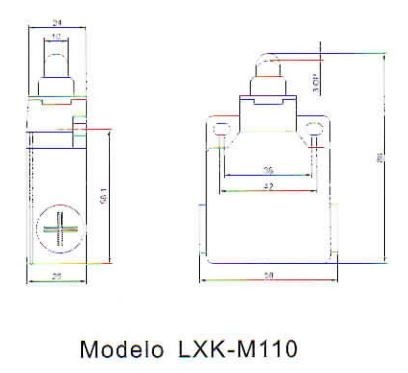 Chave de Fim de Curso Metálico JNG LXK-M110 Imagem 2